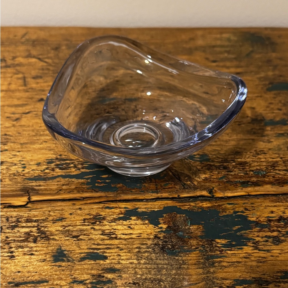 Purple Glass Decorative Bowl